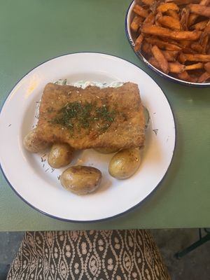 vegan cutlet   at Veganda in Warsaw