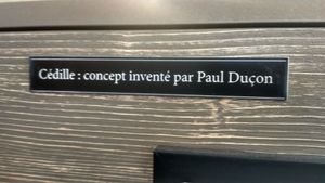 There are hilarious writings everywhere: "The ç character was invented by Paul Duçon" (ducon means "dumbf*ck") at Bagelstein in Geneva