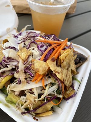 Asian Bowl curry (Vegan) + Ginger Lemonade   at Al Natural Bistro in Isabela