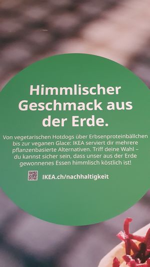 Sign at IKEA in Spreitenbach