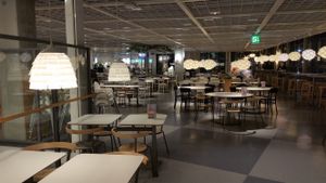 Restaurant interior at IKEA in Spreitenbach