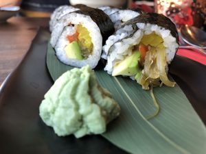 great vegan sushi at Umai Mi in Newcastle Upon Tyne
