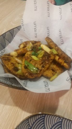 Lotus root at Umai Mi in Newcastle Upon Tyne