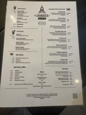 Menü  at Hammock Juice Station in Barcelona