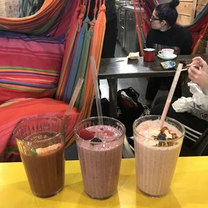 Smoothies at Hammock Juice Station in Barcelona