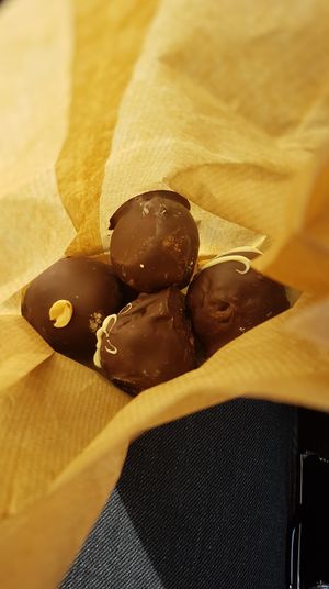 Peanut butter raw food balls on the go! ❤️ at Hammock Juice Station in Barcelona