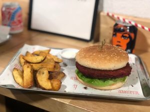 The burger!  at Take A Veg in Dublin
