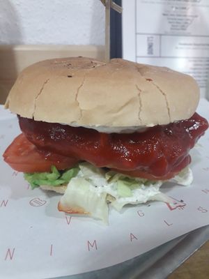 DELICIOUS vegan burger at Take A Veg in Dublin