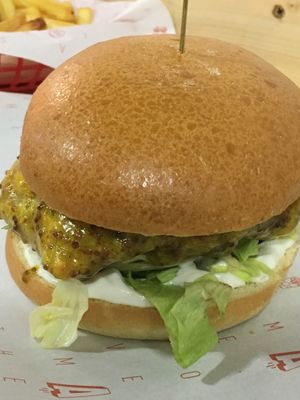 Free the Chick burger at Take A Veg in Dublin