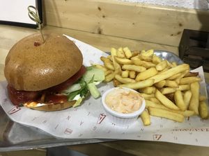 Delicious burger!  at Take A Veg in Dublin