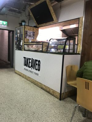 Where you order and the kitchen. at Take A Veg in Dublin