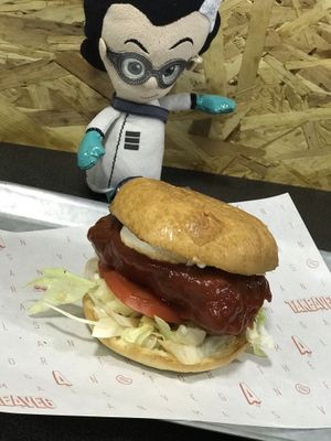 Buffalo style seitan burger  at Take A Veg in Dublin