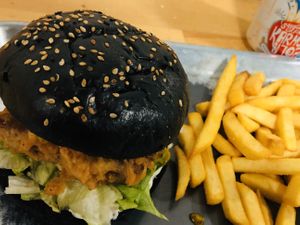 Free the chicken burger at Take A Veg in Dublin