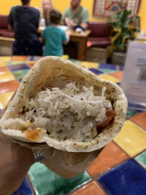 Falafel wrap  at Za'atar in Bellingen