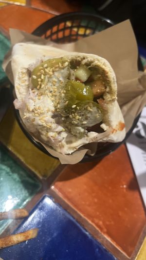 Vegan Falafel pita pocket  at Za'atar in Bellingen
