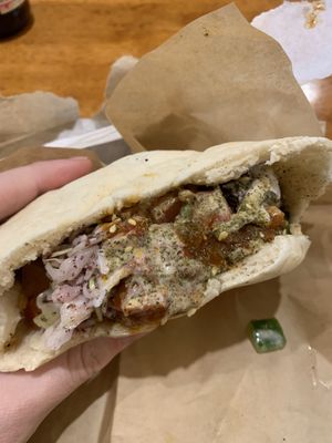 Falafel pita  at Za'atar in Bellingen