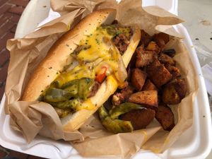 Cheesesteak at VegOut in Bethlehem