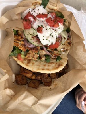 Chicken gyro at VegOut in Bethlehem