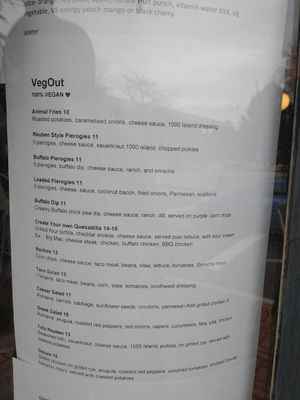 Vegan Pierogies!!! at VegOut in Bethlehem