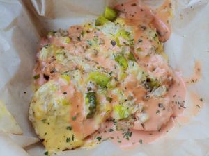 Reuben pierogies at VegOut in Bethlehem