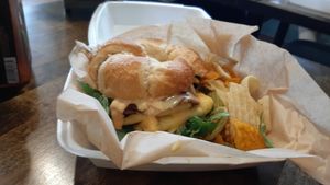 Bacn egg and cheez at VegOut in Bethlehem