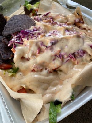 Taco salad at VegOut in Bethlehem