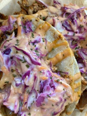 Tofu tacos at VegOut in Bethlehem