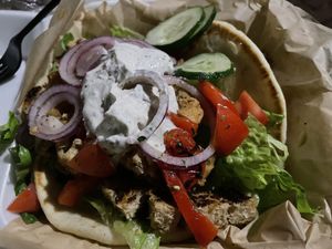 “Chicken” gyro at VegOut in Bethlehem