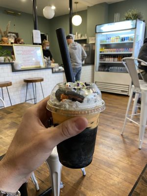 Black Velvet Shake (Shake of the Week Special). at VegOut in Bethlehem