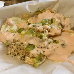 Reuben pirogies  at VegOut in Bethlehem