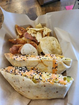 Behold tve Big Mac Crunchwrap! at VegOut in Bethlehem