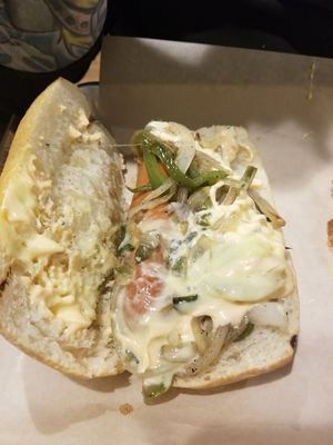 Sausage,  peppers & onions😍 at VegOut in Bethlehem