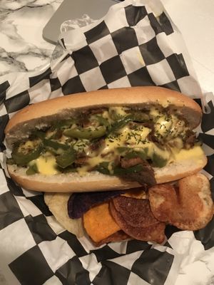 Cheesesteak  at VegOut in Bethlehem