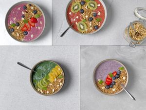 Weekend brunch smoothie bowls at Obentos - Liangmaqiao Grand Summit in Beijing