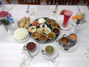 #1 Pure Veg Restaurant - Special South/North Indian Lunch at Motel Mamalla in Mahabalipuram