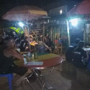 Happy times at Reggae Bar and Restaurant  at Reggae Bar and Restaurant in Banlung