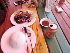 Tofu lak lack at Reggae Bar and Restaurant in Banlung