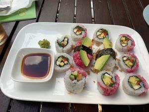 sushi mix at Vegan Village in Hannover