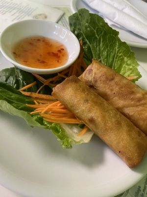 Frühlingsrollen als Starter.  at Vegan Village in Hannover