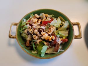 V8 Tofu tempura  at Vegan Village in Hannover