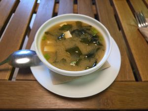 Miso-Suppe at Vegan Village in Hannover
