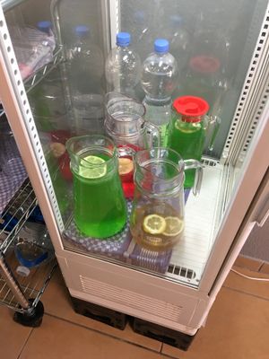 Drinks selection at Vegan Village in Hannover