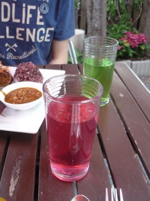 Tasty lemonades at Vegan Village in Hannover