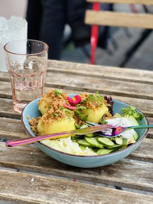 Pretty cutlery! at House of Seitan in Gdansk