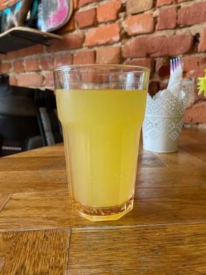 Lemon juice  at House of Seitan in Gdansk