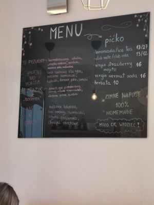 Menu at House of Seitan in Gdansk