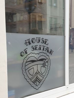 Outside facade at House of Seitan in Gdansk