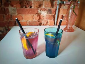 Lavender lemonade. at House of Seitan in Gdansk