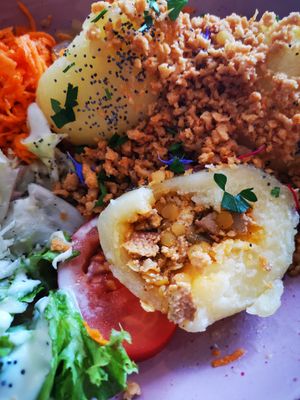 Filled with seitan and lentils at House of Seitan in Gdansk