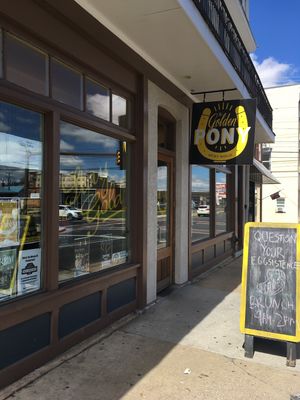 Vegan burgers! at The Golden Pony in Harrisonburg